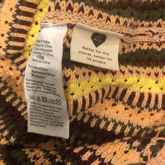 Madewell Crochet Janson Sweater Tank in Rainbow Stripe - Picture 5 of 6